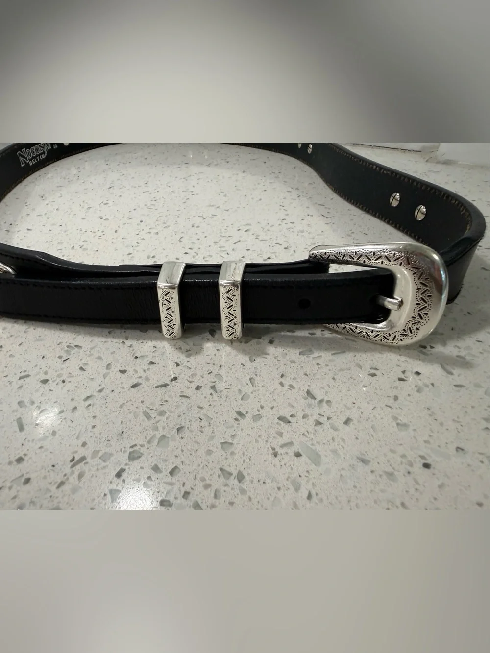 Nocona black leather